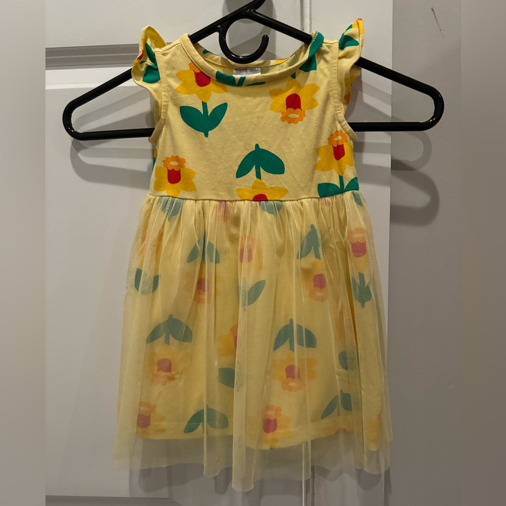 Hanna Andersson Yellow Floral Kids Dress